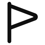 Flag Triangle SVG Icon